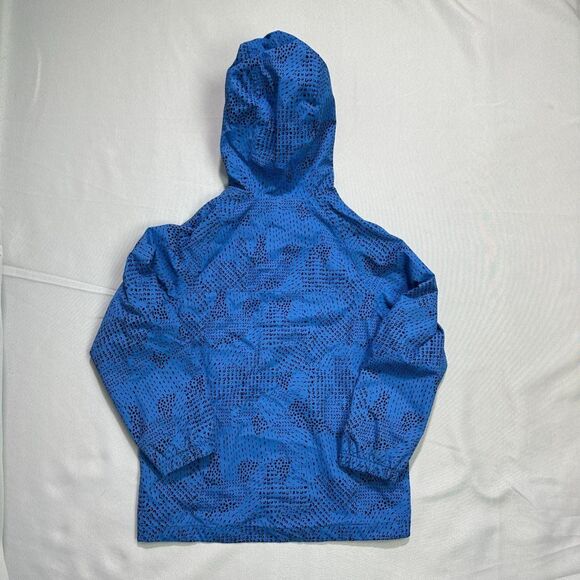 REI Jacket Boys XS Blue Hooded Outdoor Lightweight Patterned - Picture 4 of 6